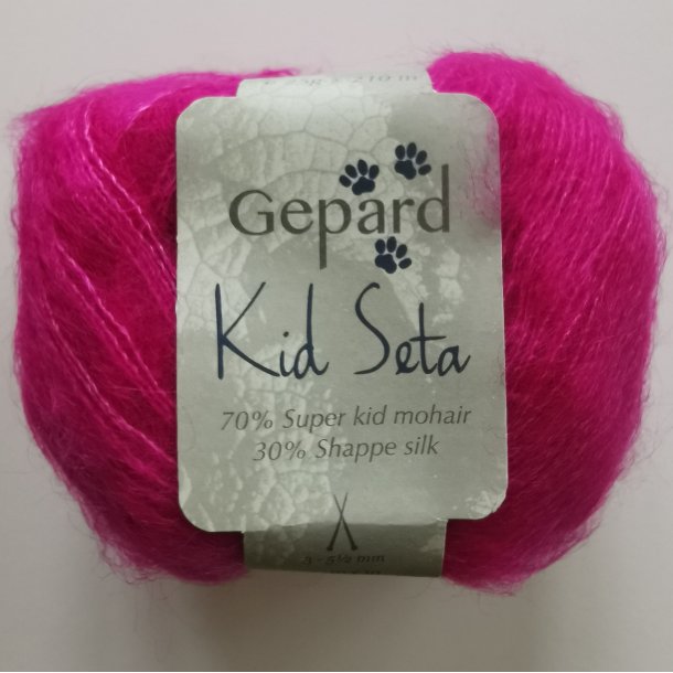 Gepard Kid Seta Silk Mohair ultra Pink
