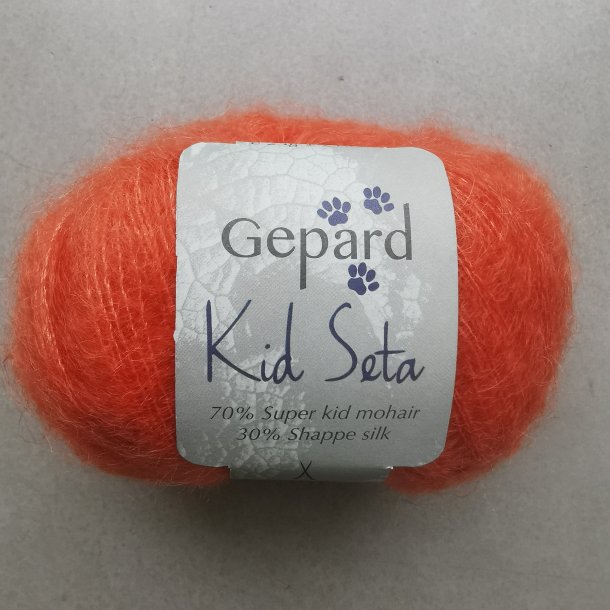 Gepard Kid Seta Silk Mohair Orange